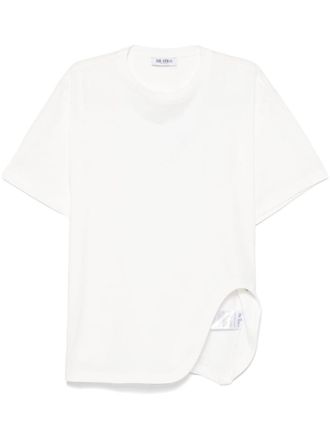 The Attico White Solid Crew Neck T-Shirt
