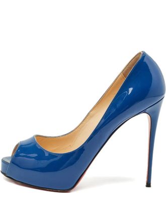 Christian Louboutin Prive peep-toe pumps - Blue