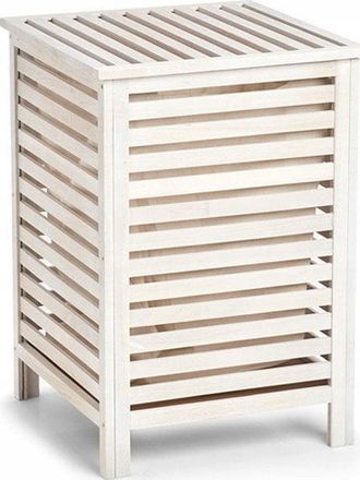 ZELLER Cesto De Ropa Blanco 60 Litros Con Tapa
