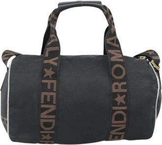 Fendi Pre-owned Canvas Weekend Bag - Dames - Vintage Weekendtas - Zwart - ONE Size - Vintage