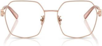Tiffany & Co. 54mm Irregular Optical Glasses in Rose Gold at Nordstrom
