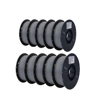 OEM Filamento Pla Para Impresoras 3d, 1,75 Mm De Di&aacute;metro, Rollo De 1 Kg, 10 Kg Pla Plata