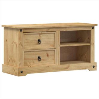 vidaXL Mobile Porta tv Corona 100x40x52 cm in Legno Massello di Pino - Vidaxl