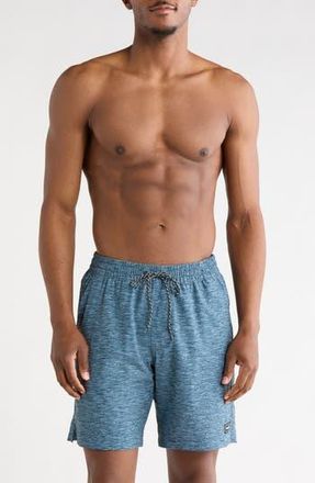 Hurley Static Volley Swim Shorts in Grey/Navy at Nordstrom Rack, Size X-Large