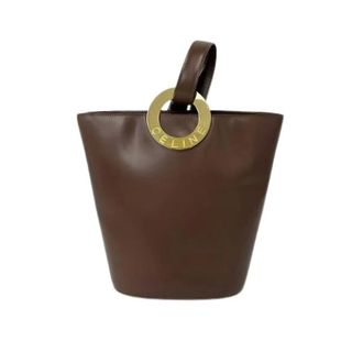 Celine Borsa a spalla in pelle con logo circolare Pre-owned - - Pre-owned - Donna - Marrone - ONE SIZE