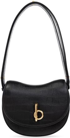 Burberry Schoudertas Rocking Horse Small - Dames - Schoudertassen - Zwart - ONE Size - Leer - Tassen