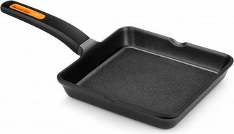 Bra Padella Griglia Liscia Bra Efficient Plus Nero Alluminio