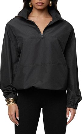 JLUXLABEL Oversized Funnel Jacket in Black at Nordstrom, Size Medium