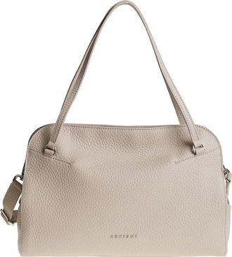 Orciani Tassen, Dames, Beige, ONE Size, Leer, Lido Medium Bag