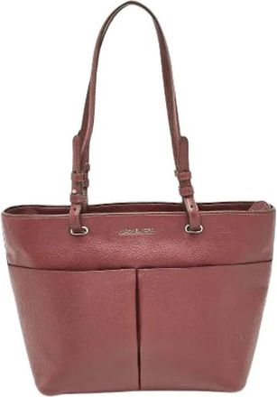 Michael Kors Pre-owned Tote Bag - Dames - Vintage Shopper - Rood - ONE Size - Leer - Vintage