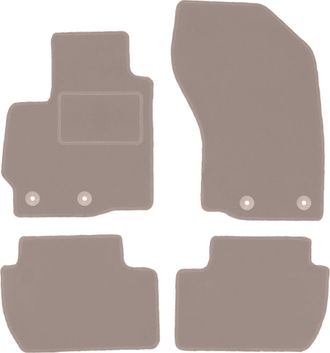 OEM Alfombrillas De Terciopelo Para Coche: Citro&euml;n C4 Aircross Crossover (2012-2017) Beige