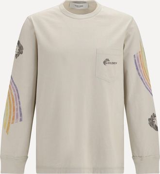 Golden Goose Asymmetric print Sweatshirt Male S