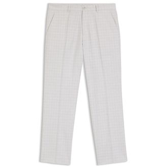 BOSS Straight-fit pants in virgin wool and cotton