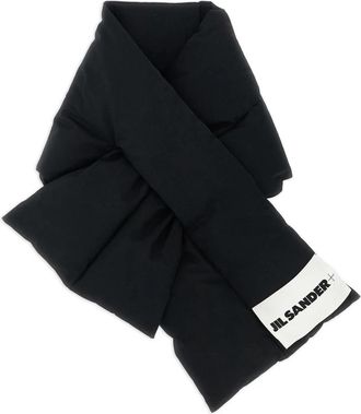 Jil Sander Warme Winter Sjaal - Heren - Wintersjaals - Zwart - ONE Size - Accessoires