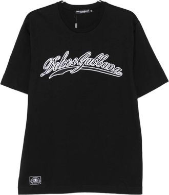 Dolce & Gabbana Zwarte T-shirt voor mannen - Heren - T-shirts - Zwart - S - Tops