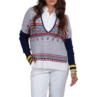 Saachi Nordic Knit Pullover in Black at Nordstrom Rack