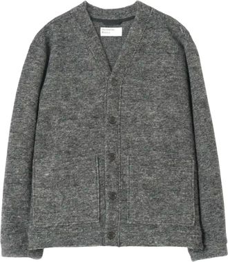Universal Works Cardigan Advance in misto lana - - Knitwear - Uomo - Grigio - XL