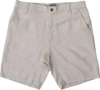 Burnside Cotton & Linen Blend Shorts in Natural at Nordstrom Rack, Size 36