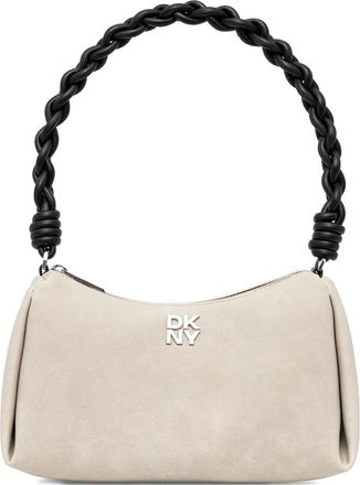 DKNY twisted-handle logo tote bag - Neutrals