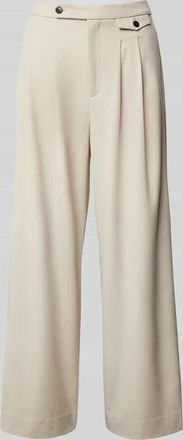 Gestuz High Waist Hose mit Bundfalten Modell edina in Beige, Größe 36