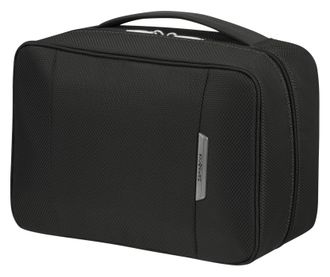 Samsonite Kulturbeutel SAMSONITE RESPARK Toilet Kit Weekender, Damen, Gr. B/H/T: 25cm x 17cm x 11cm, schwarz (ozone schwarz), Polyester, unifarben, Taschen Kult