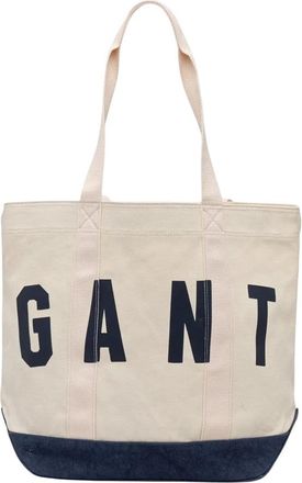 GANT Tote Bag - Dames - Shoppers - Beige - ONE Size - Katoen - Tassen