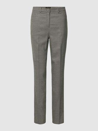 More & More More & More Stoffhose mit Allover-Muster in Black, Gr&ouml;&szlig;e 44