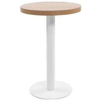 Berkfield Home Bistro Table Light Brown 50 cm MDF