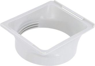 OEM Allecto, Adaptador De Manguera De Drenaje, Conexi&oacute;n Para Aire Acondicionado, Blanco, Apto Para Manguera De 150 Mm, Conector F