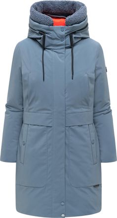 Marikoo dames winterparka Pakaami met teddygevoerde capuchon