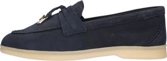Notre-V Schoenen, Dames, Blauw, 41 EU, Leer, Zalama-21 Loafer