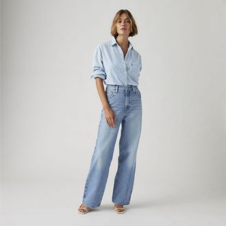 Levi's High Waisted Straight Jeans - Womens - 23X29 - Blue