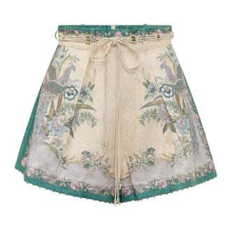 Zimmermann Short Shorts, female, Multicolor, Size: XS Indra Tuck Short