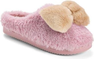 Dearfoams Rosie Furry Icon Clog Slipper in Pale Mauve at Nordstrom, Size X-Large
