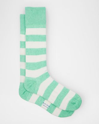 Paul Smith Mens Barry Thick Stripe Crew Socks