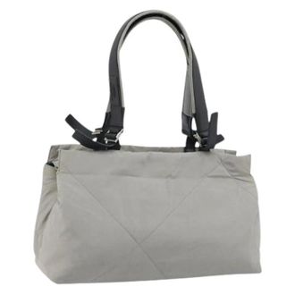 Ferragamo Pre-owned Handtas - Dames - Vintage Handtas - Grijs - ONE Size - Nylon - Vintage