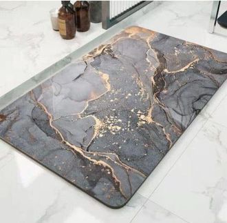 OEM Alfombrilla De Ba&ntilde;o Absorbente De Diatomita, De Secado R&aacute;pido, Resistente Al Moho, De 4 Capas, Con Base De Goma Antideslizante (44 &times; 60 Cm)