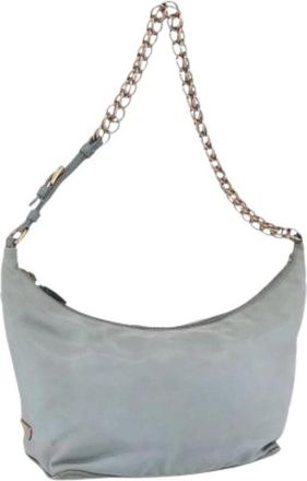 Prada Pre-owned Vintage Nylon Schoudertas - Dames - Vintage Schoudertas - Blauw - ONE Size - Nylon - Vintage