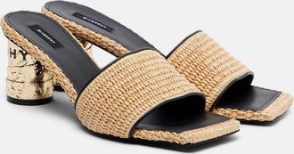 Givenchy Tape leather-trimmed mules