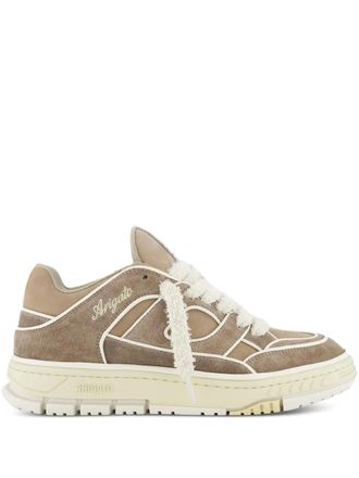 Axel Arigato Area Lo leather suede panelled trainers - men - Acetate/Suede/Leather/Nubuck Leather - 44 - Brown