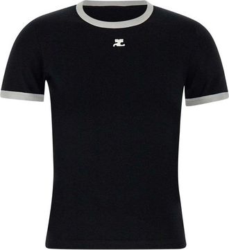Courr&egrave;ges Signature Contrast T-shirt