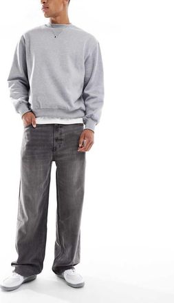 Calvin Klein Jeans Jeans ampi in tencel nero slavato