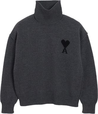 Ami Sweaters Gris Noir