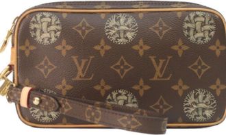 Louis Vuitton Brown Monogram Clutch Bag (Pre-Owned)