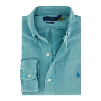 Polo Ralph Lauren Overhemden, Heren, Blauw, M, Casual Blauw Overhemd