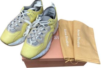 Acne Studios Studios Lemon Yellow Oversize Sneakers Size 38