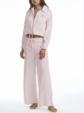 Splendid Lounge Denim Crop Pant In Rose Petal