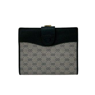 Gucci Navy Leather Pvc Wallet (Bi-Fold) (Pre-Owned)