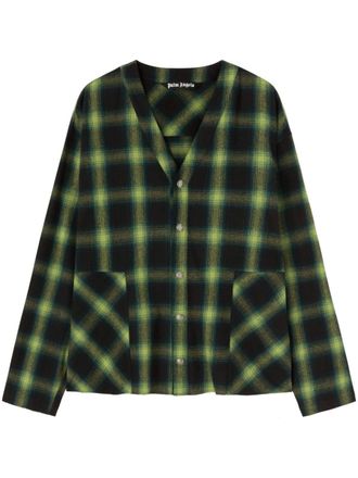 Palm Angels Camicia con scollo a V - Verde