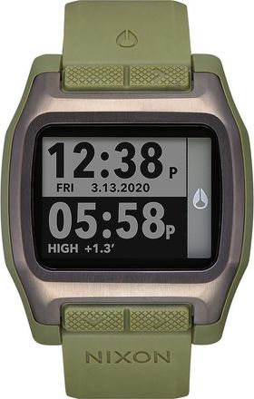 Nixon High Tide Digital Silicone Strap Watch, 44mm in Surplus at Nordstrom